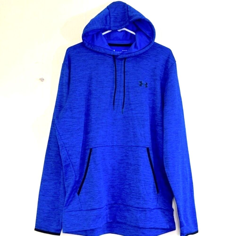 Under Armour NEW Hooded Sweater Size L Blue Loose Hoodie Long Sleeves Pockets